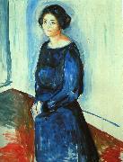 Edvard Munch Woman in Blue oil painting reproduction